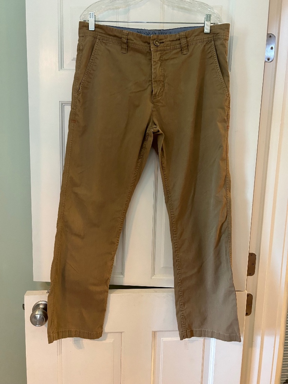MISSION RIDGE TOAD & CO MEN'S PANTS SIZE 34 DARK TAN